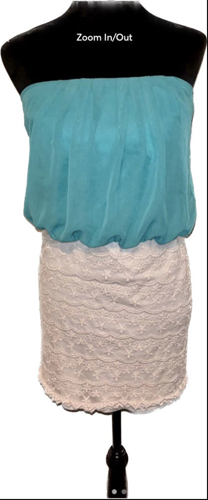 CHAROLETTE RUSSE STRAPLESS MIDI DRESS